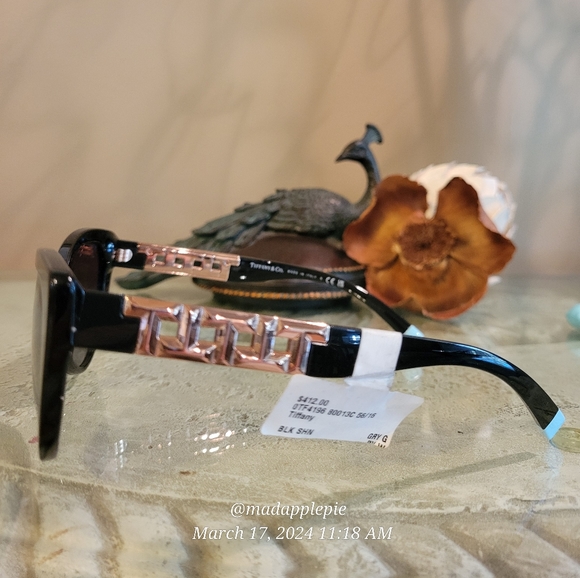 Tiffany & Company TF4196 Sunglasses Logo Cateye Metal Luxury Designer #57 - Picture 9 of 16
